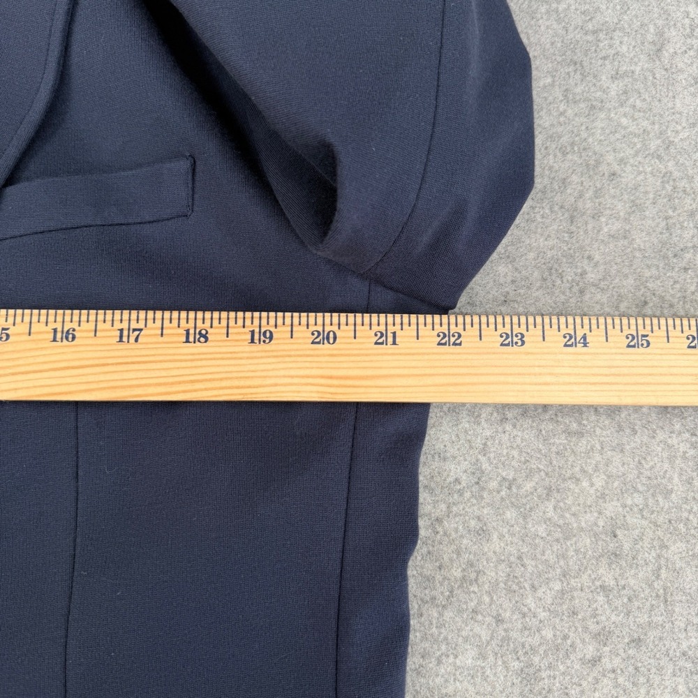 01. Algo Blazer Jacket Men's Large Blue Two Button Vented Cotton Blend - Picture 11 of 11